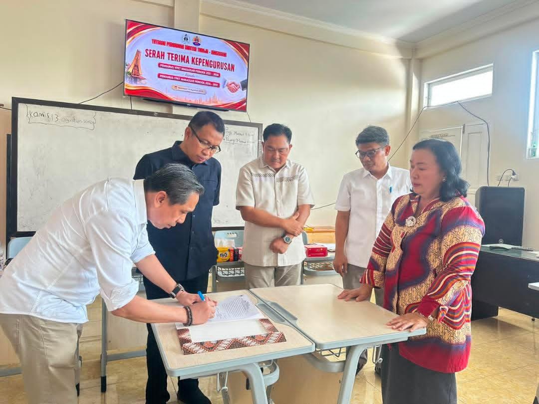 Serah terima kepengurusan Yayasan Perguruan Kristen Toraja (YPKT) Makassar periode 2026-2031